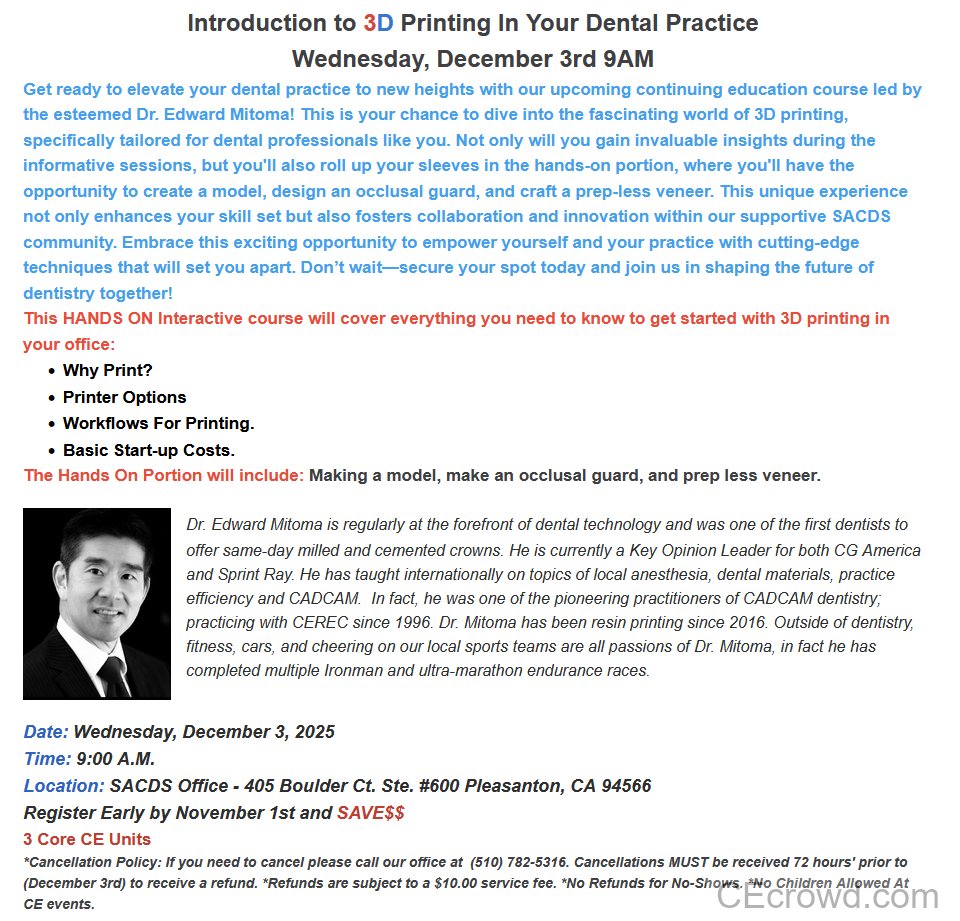 Introduction to 3D Printing In Your Dental Practice