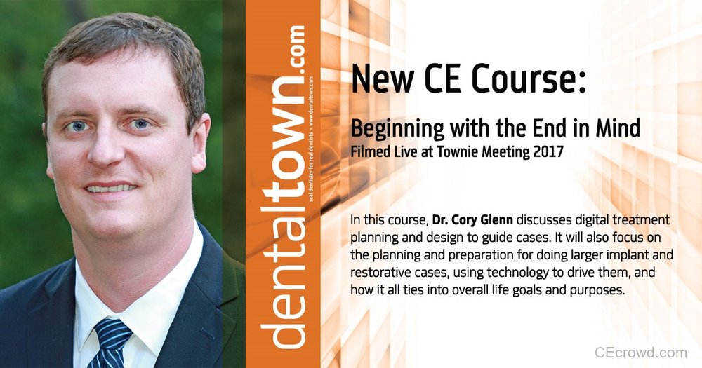 Beginning with the End in Mind... Filmed Live at Townie Meeting by Dr. Cory Glenn